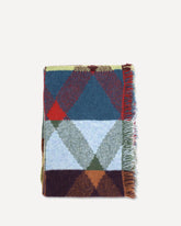 Sciarpa Mati con stampa mista e frange - MULTICOLORE | Base Blu