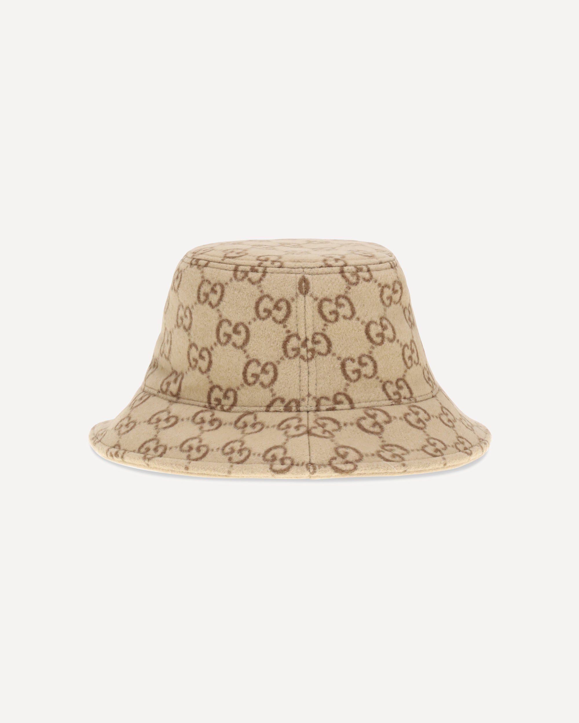GUCCI GG jacquard wool Bucket Hat BEIGE | Base Blu