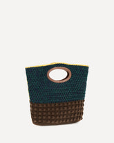 Knotty Crochet wool Handbag - MULTICOLOUR | Base Blu