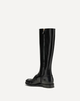 Smooth leather Boots - BLACK | Base Blu