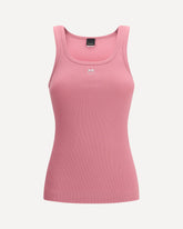 Ribbed tank Top with Love Birds logo - PINK | Base Blu