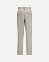 Pants in a linen and cotton - BEIGE | Base Blu