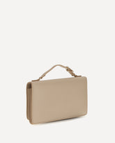 Peekaboo leather Chain Wallet - PINK | Base Blu