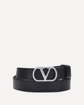 VLogo reversible Belt - BLACK | Base Blu