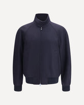 Cashmere Bomber Jacket - BLUE | Base Blu