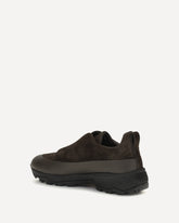 Triple Stitch™ Monte leather and suede Sneakers - BROWN | Base Blu