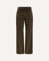Cotton corduroy Pants - BROWN | Base Blu