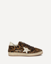 Sneakers Ball Star con stampa leopardata - MARRONE | Base Blu