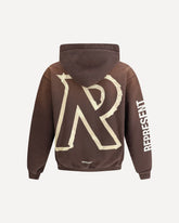 Logo Hoodie with tape effect - BROWN | Base Blu