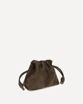 Medium Flamenco Clutch in garnet nubuck - BROWN | Base Blu
