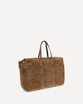 Explorer suede Travel Bag - BROWN | Base Blu