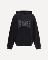 Vintage Box Logo Hoodie - BLACK | Base Blu