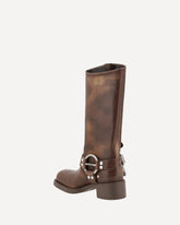 Leather Boots - BROWN | Base Blu