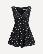 Polka dot cotton mini Dress - MULTICOLOUR | Base Blu