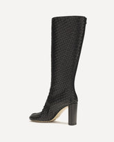 Cherry Intrecciato High Boots - BLACK | Base Blu