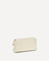 Intrecciato Shoulder Bag - WHITE | Base Blu