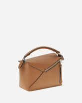 Borsa a Mano Puzzle piccola  - MARRONE | Base Blu