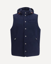 Wool Down Vest - BLUE | Base Blu