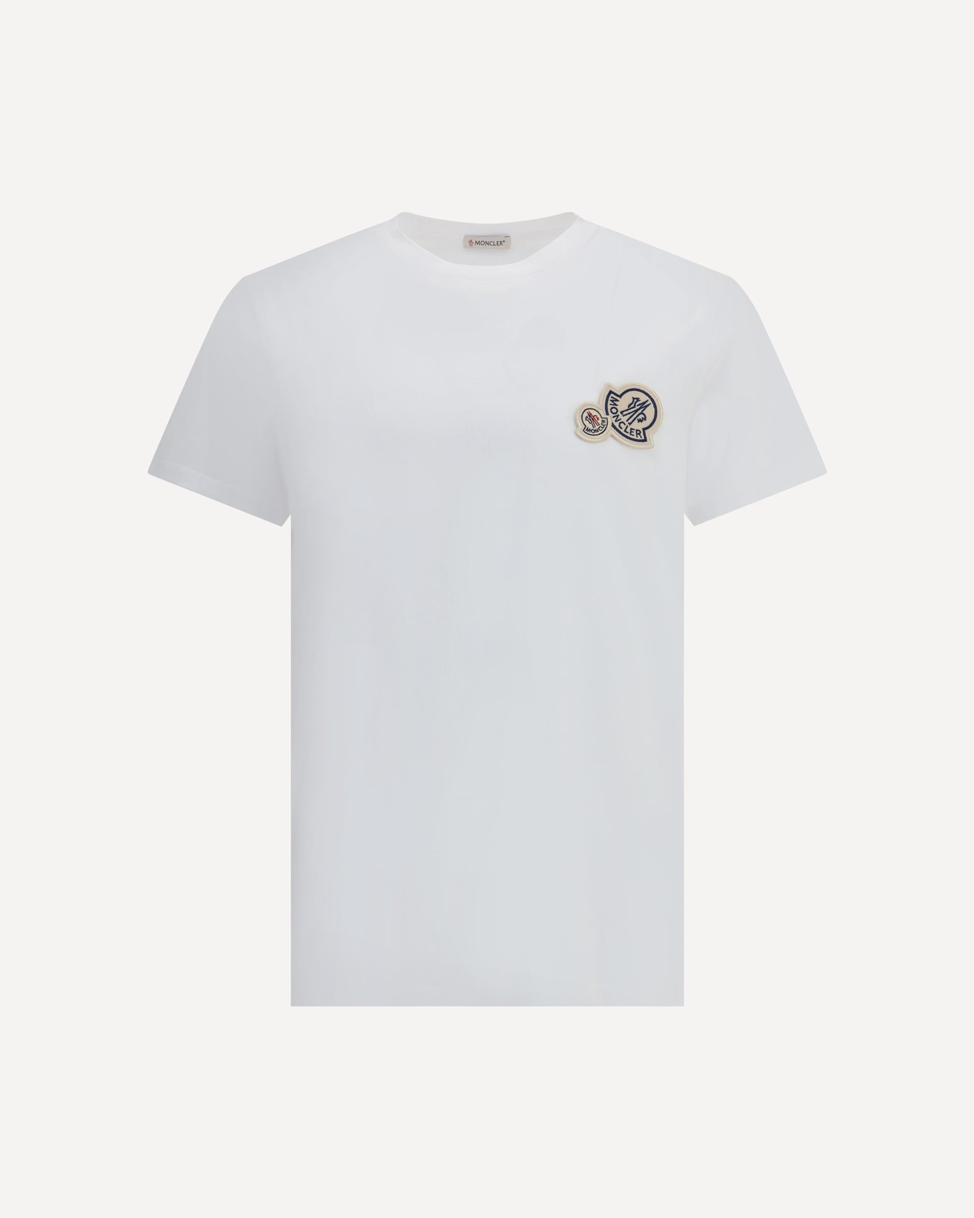 MONCLER Logoed T-Shirt WHITE | Base Blu