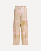 Printed silk twill Pants - PINK | Base Blu