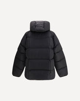 Piumino lungo 3D in nylon  - NERO | Base Blu