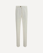 Linen tailored Pants - WHITE | Base Blu