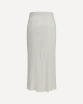 Wavy midi Skirt - WHITE | Base Blu