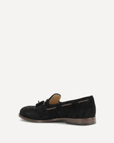 Suede Loafers - BLACK | Base Blu
