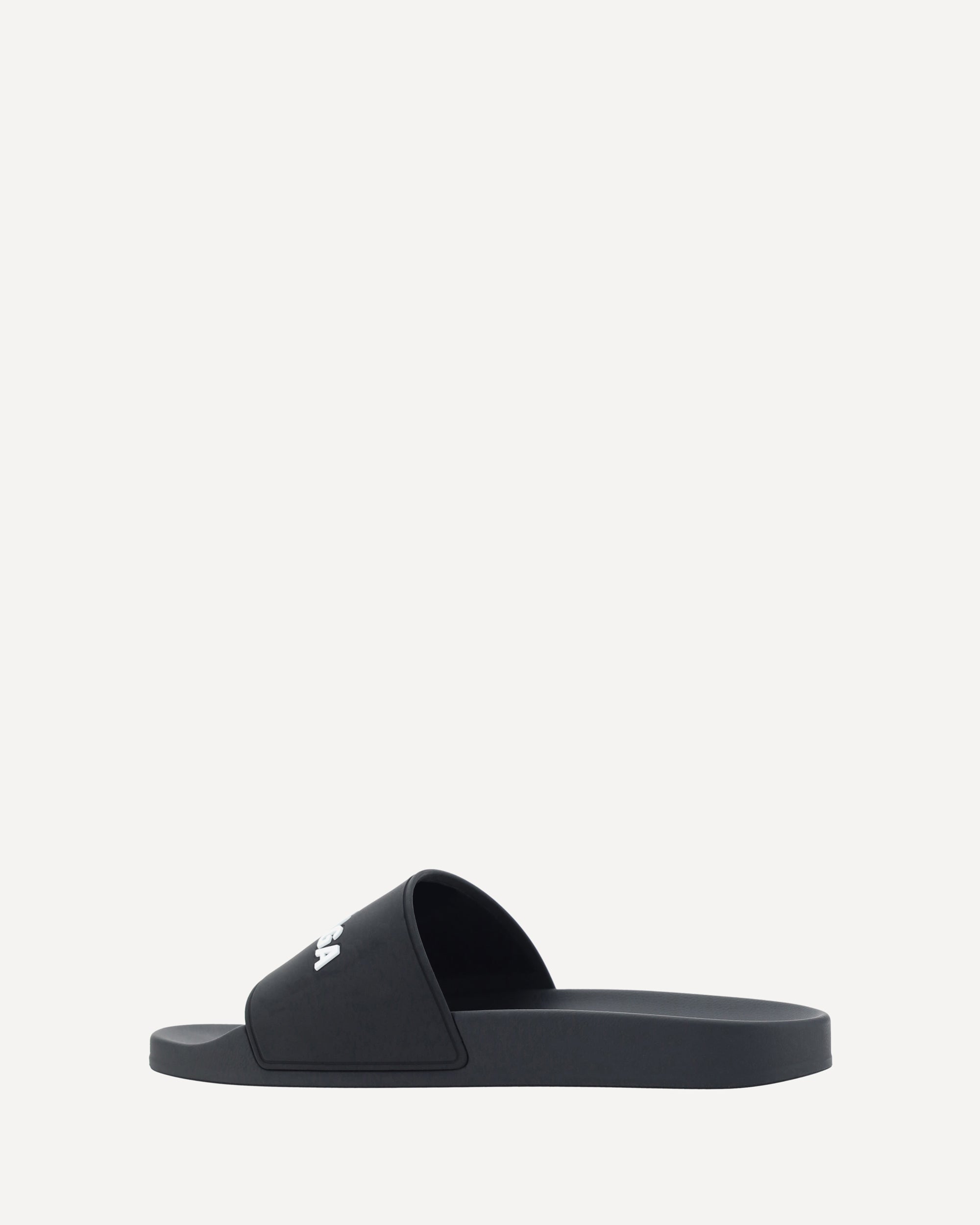 BALENCIAGA Rubber Pool Sandals BLACK | Base Blu