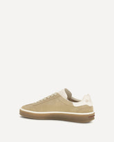 Suede Tennis Walk Sneakers - BEIGE | Base Blu