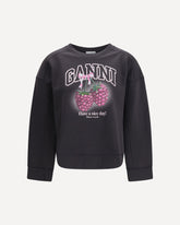 Crewneck Sweatshirt with Raspberries - GREY | Base Blu