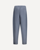 Wide-leg silk blend Pants - GREY | Base Blu