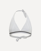Tech jersey Bikini Top with monili - WHITE | Base Blu