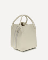 Borsa a Secchiello Bale piccola  - CREMA  | Base Blu