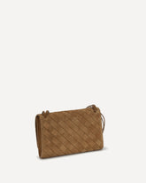 Andiamo Clutch with shoulder strap - BROWN | Base Blu