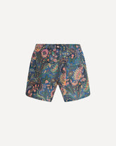 Roma swim Shorts with a placed floral print - MULTICOLOUR | Base Blu