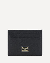 Portacarte in pelle - NERO | Base Blu