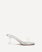 Lupita Glass Sandals - SILVER | Base Blu