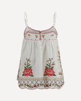 Floral embroidered Top - MULTICOLOUR | Base Blu