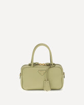 Leather Handbag - GREEN | Base Blu