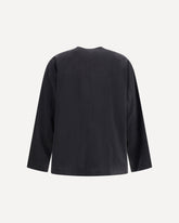Camicia con scollo a V - NERO | Base Blu