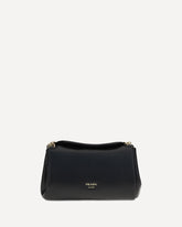 Leather Shoulder Bag - BLACK | Base Blu