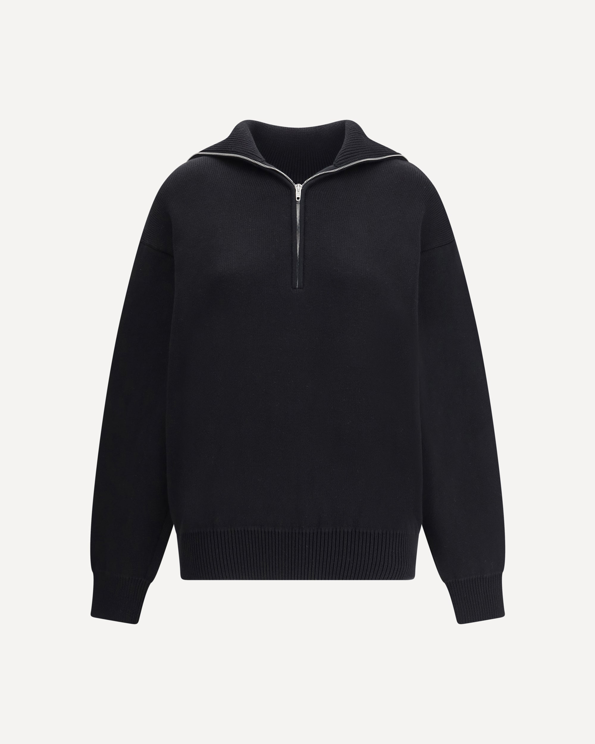 BALENCIAGA Back-to-front Black Sweater BLACK | Base Blu