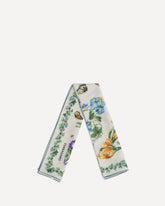 Foulard in seta con stampa Eden - MULTICOLORE | Base Blu