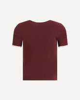 Cotton T-shirt - BORDEAUX | Base Blu