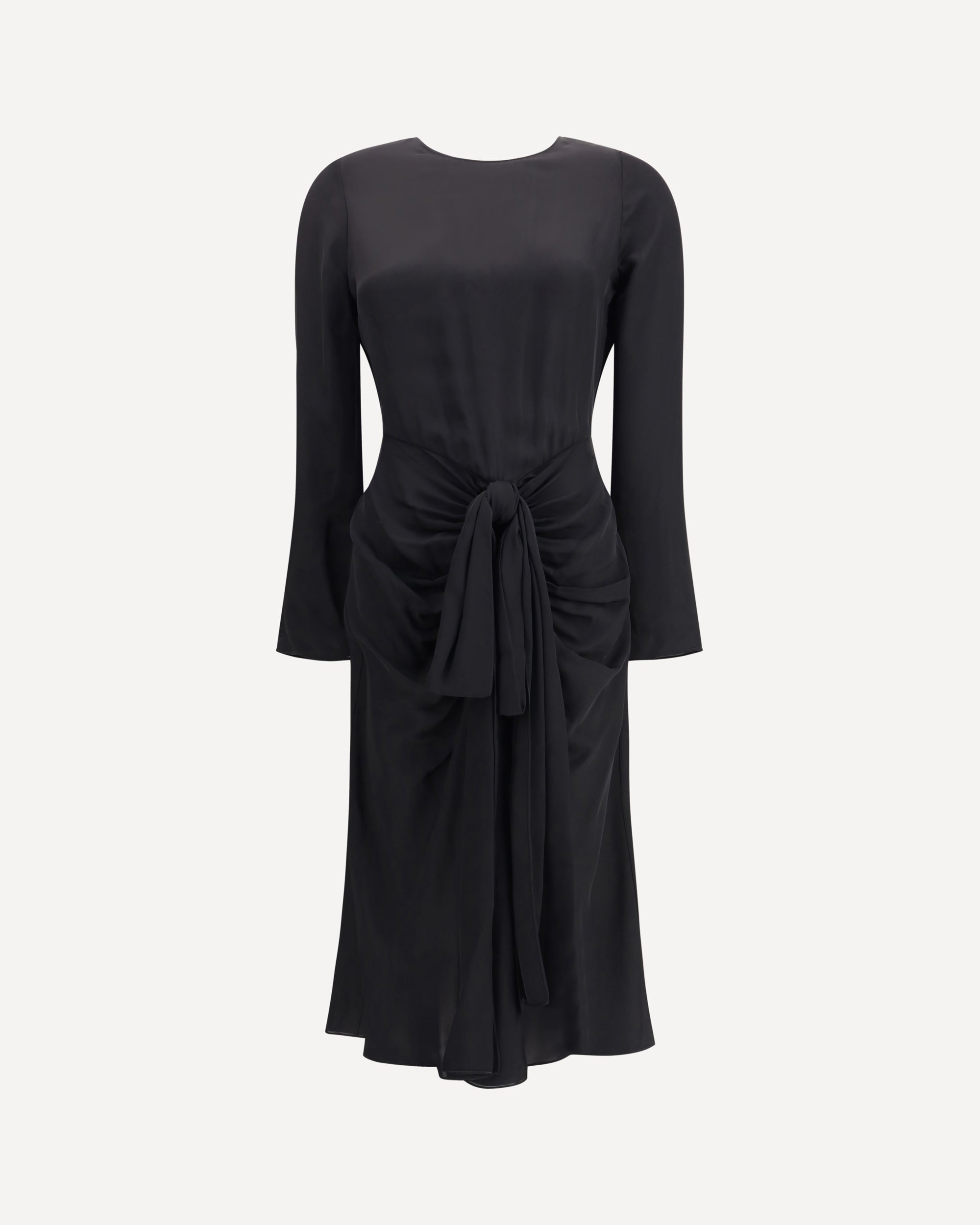 ALAA Draped Viscose Dress BLACK | Base Blu ALAA Draped Viscose Dress BLACK | Base Blu