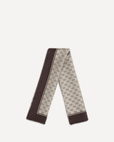 Foulard in seta stampato laminato - BEIGE | Base Blu