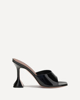 Patent-leather Lupita Sandals - BLACK | Base Blu
