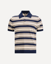 Striped cotton Polo - MULTICOLOUR | Base Blu