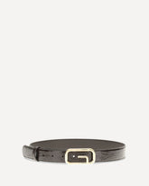 Reversible Belt featuring a G Square buckle - BROWN | Base Blu